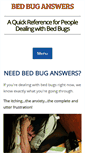 Mobile Screenshot of bedbug-answers.com